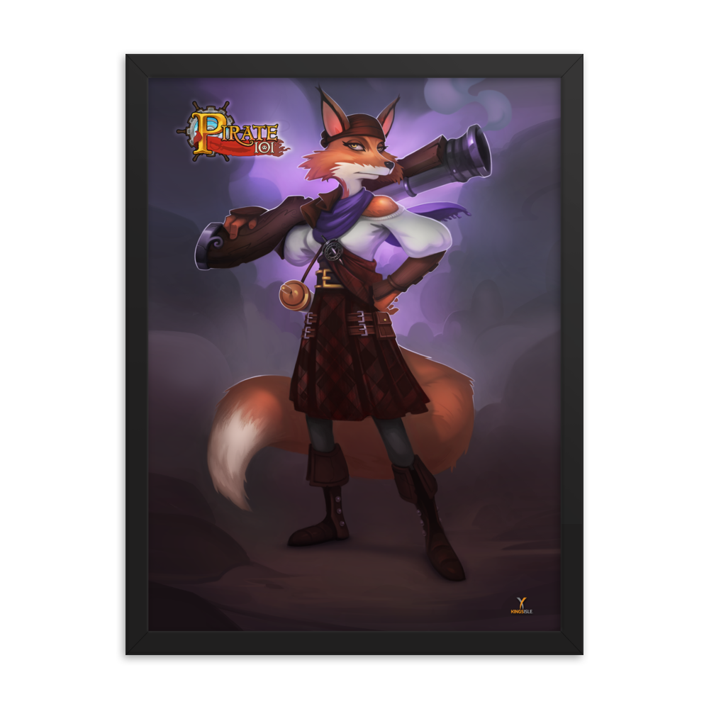 Pirate101-Bonnie-Ann-Poster-18x24-Matte-paper-poster-framed
