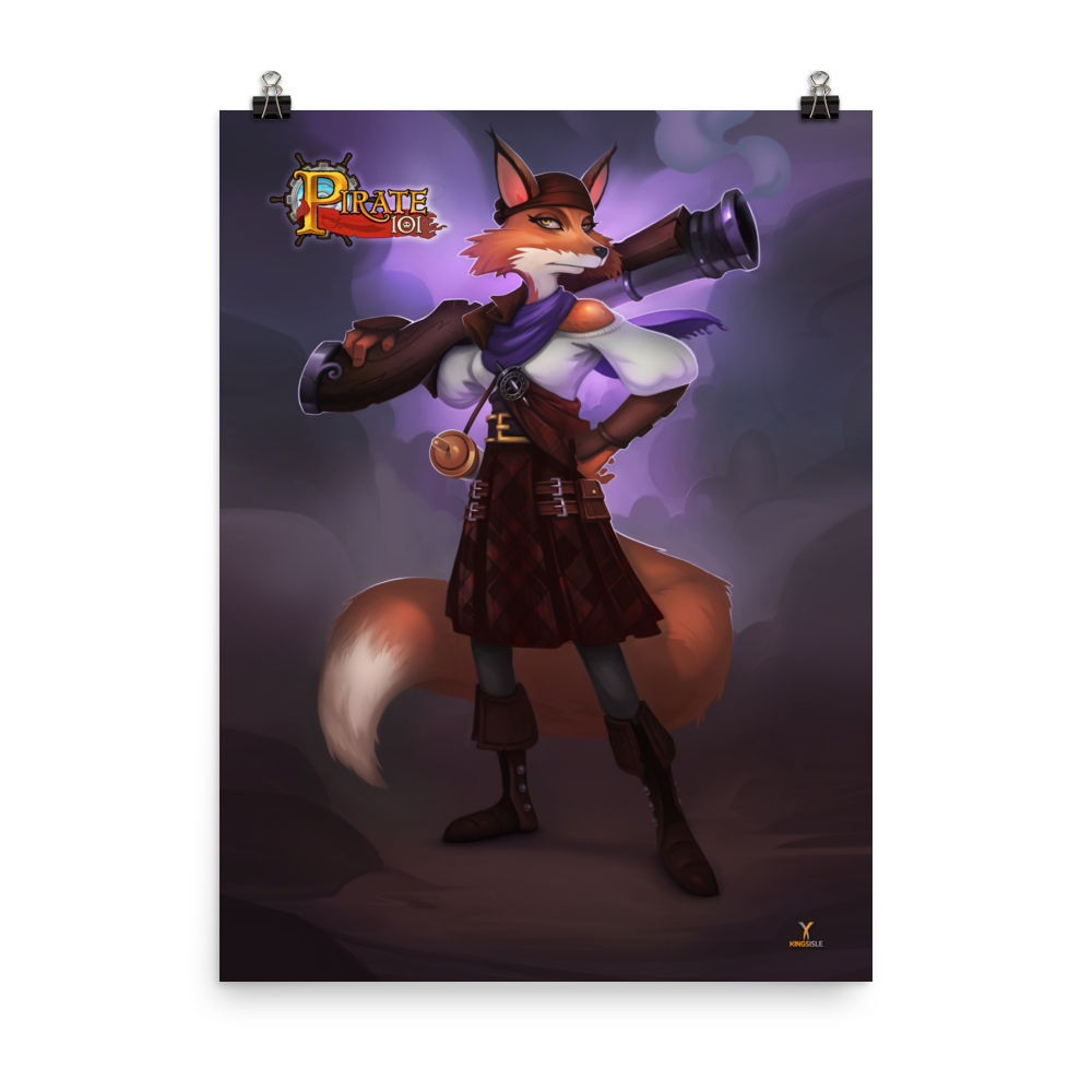 Pirate101-Bonnie-Anne-Poster-18x24-Matte-paper-poster