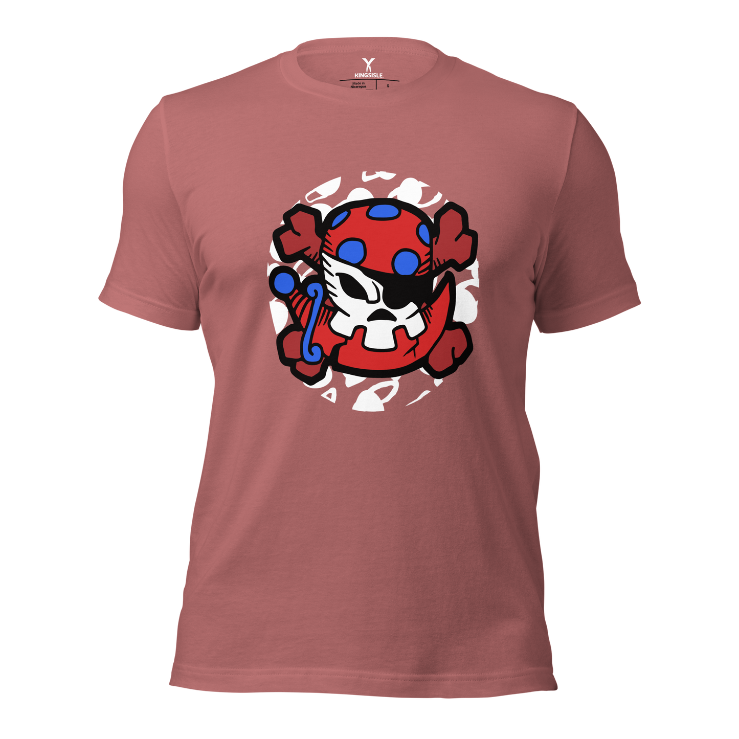 Pirate101-Buccaneer-Male-Skull-Unisex-Graphic-Shirt-short-sleeve