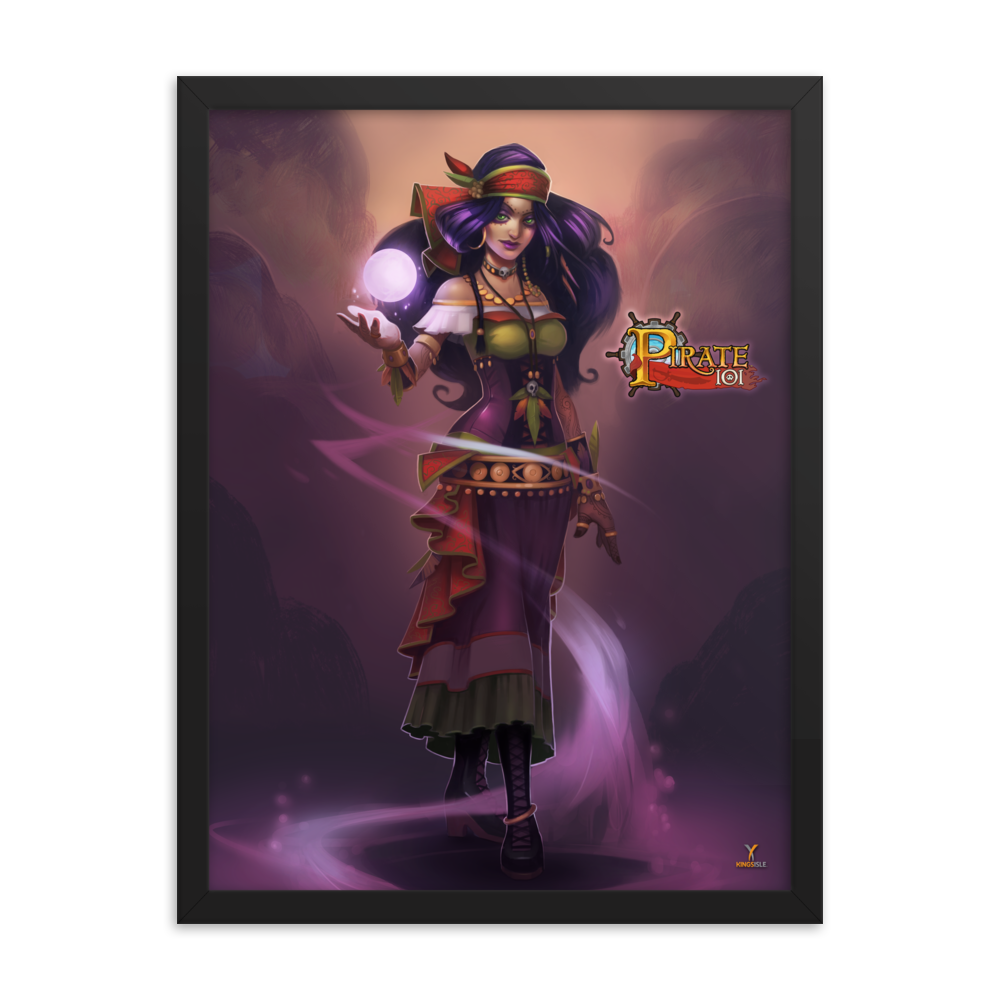 Pirate101-Madame-Vadima-Witchdoctor-Poster-18x24-Matte-paper-poster-framed