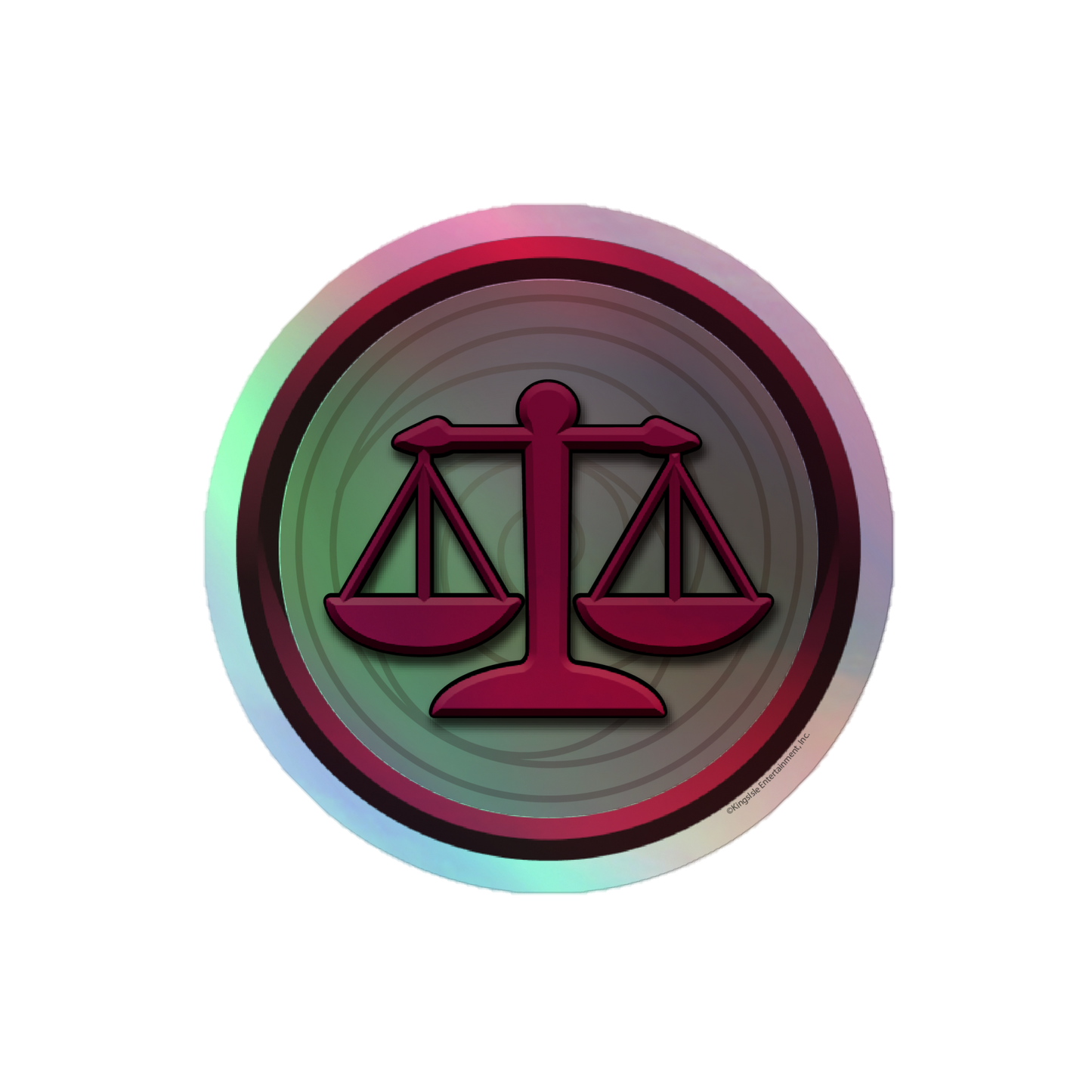 Wizard101-Balance-School-Symbol-Holographic-Sticker-vinyl