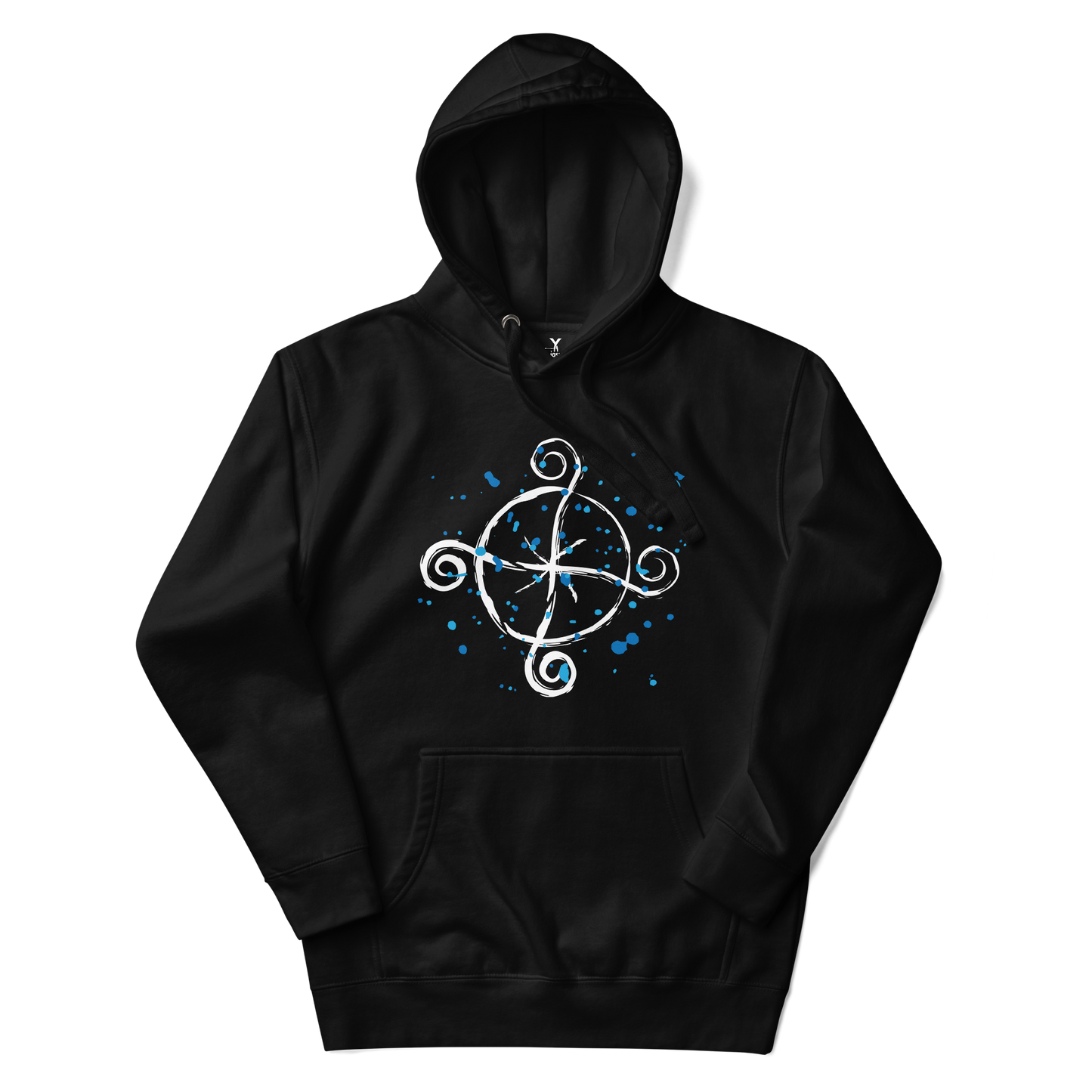 Wizard101-Ice-School-Hoodie-Unisex-splatter-icon-black