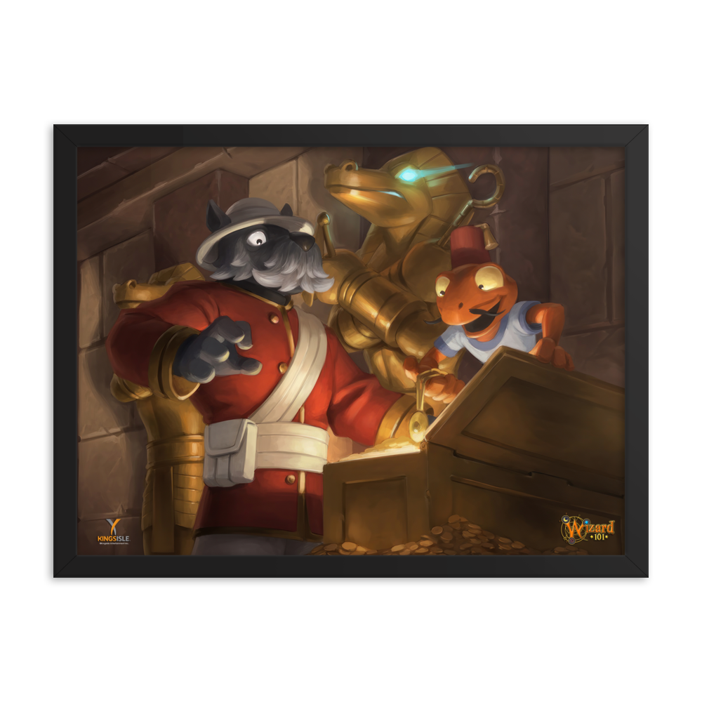 Wizard101-Krokotopia-Poster-18x24-Matte-paper-poster-framed