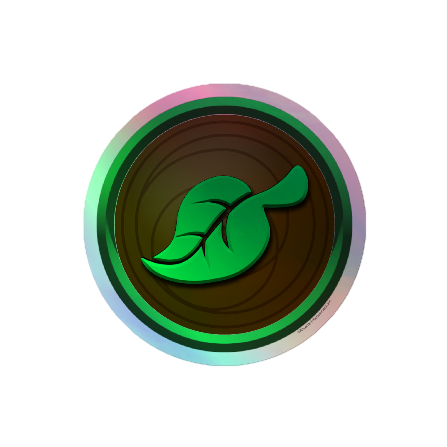 Wizard101-Life-School-Symbol-Holographic-Sticker-vinyl