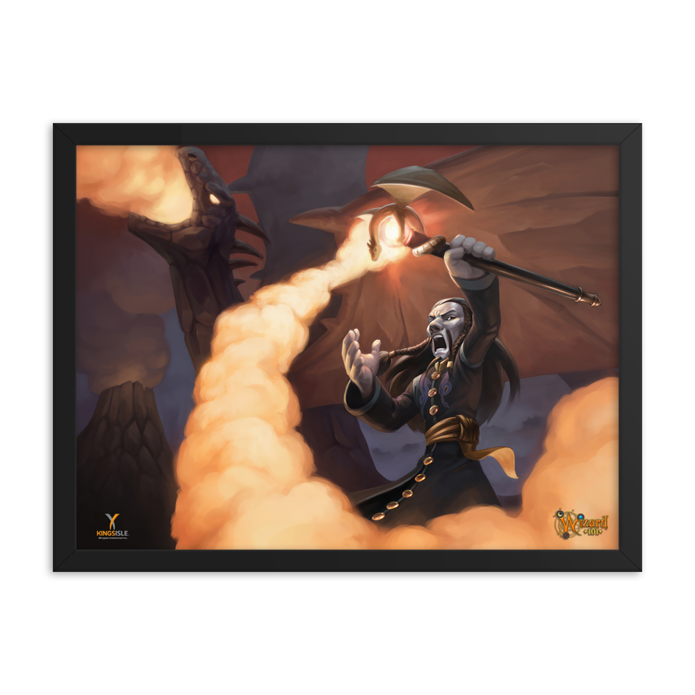 Wizard101-Malistaire-Dragonspyre-Poster-18x24-Matte-paper-poster-framed