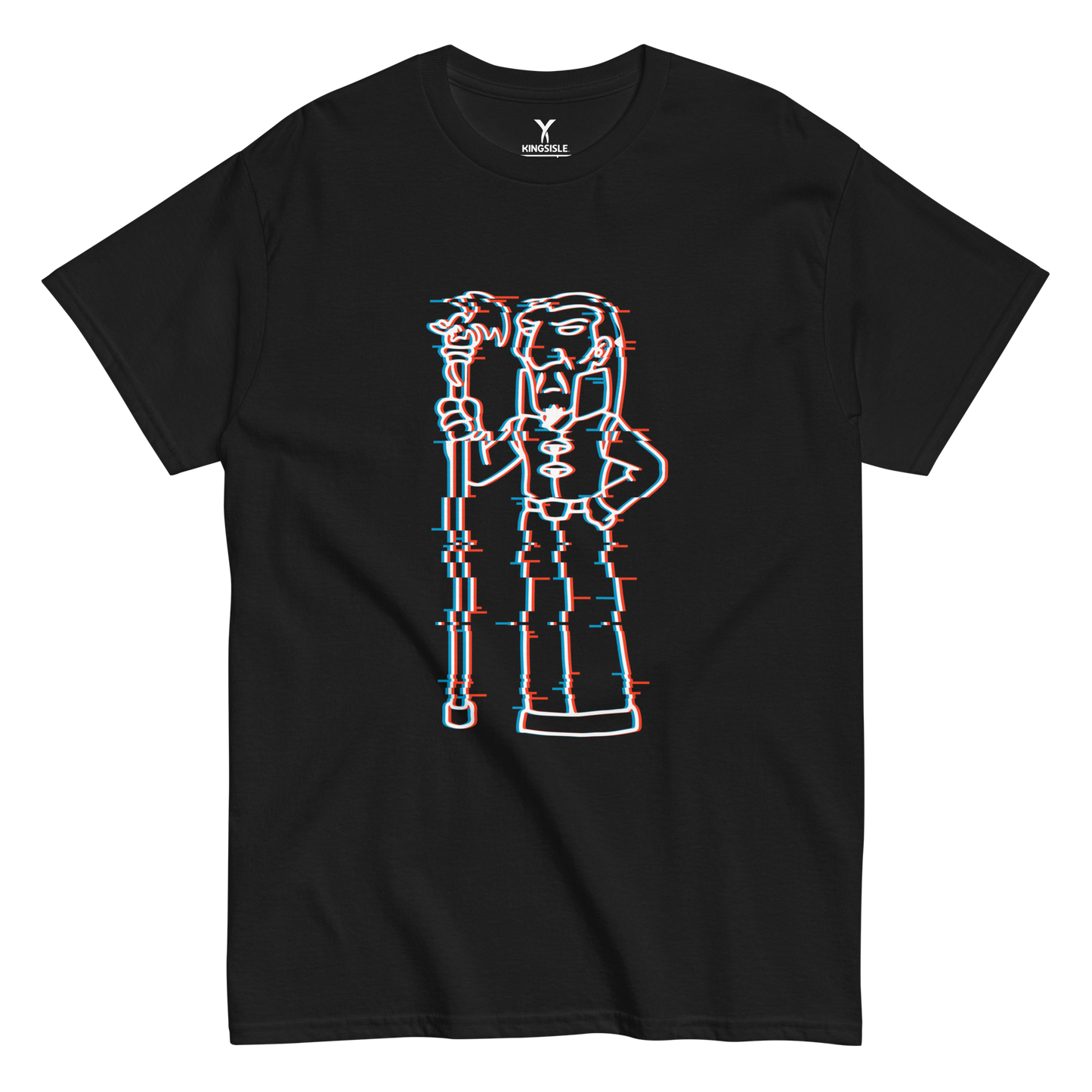 Wizard101-Malistaire-Glitch-Unisex-Graphic-Shirt-black-short-sleeve