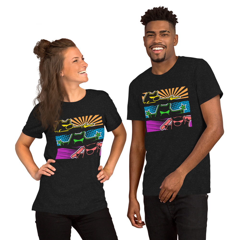 Wizard101-Ninja-Pig-Unisex-Graphic-Shirt4-black-heather-short-sleeve