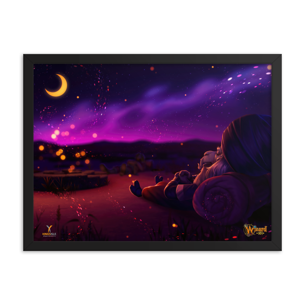 Wizard101-Wallaru-Sandiago-Dreaming-Poster-18x24-Matte-paper-poster-framed