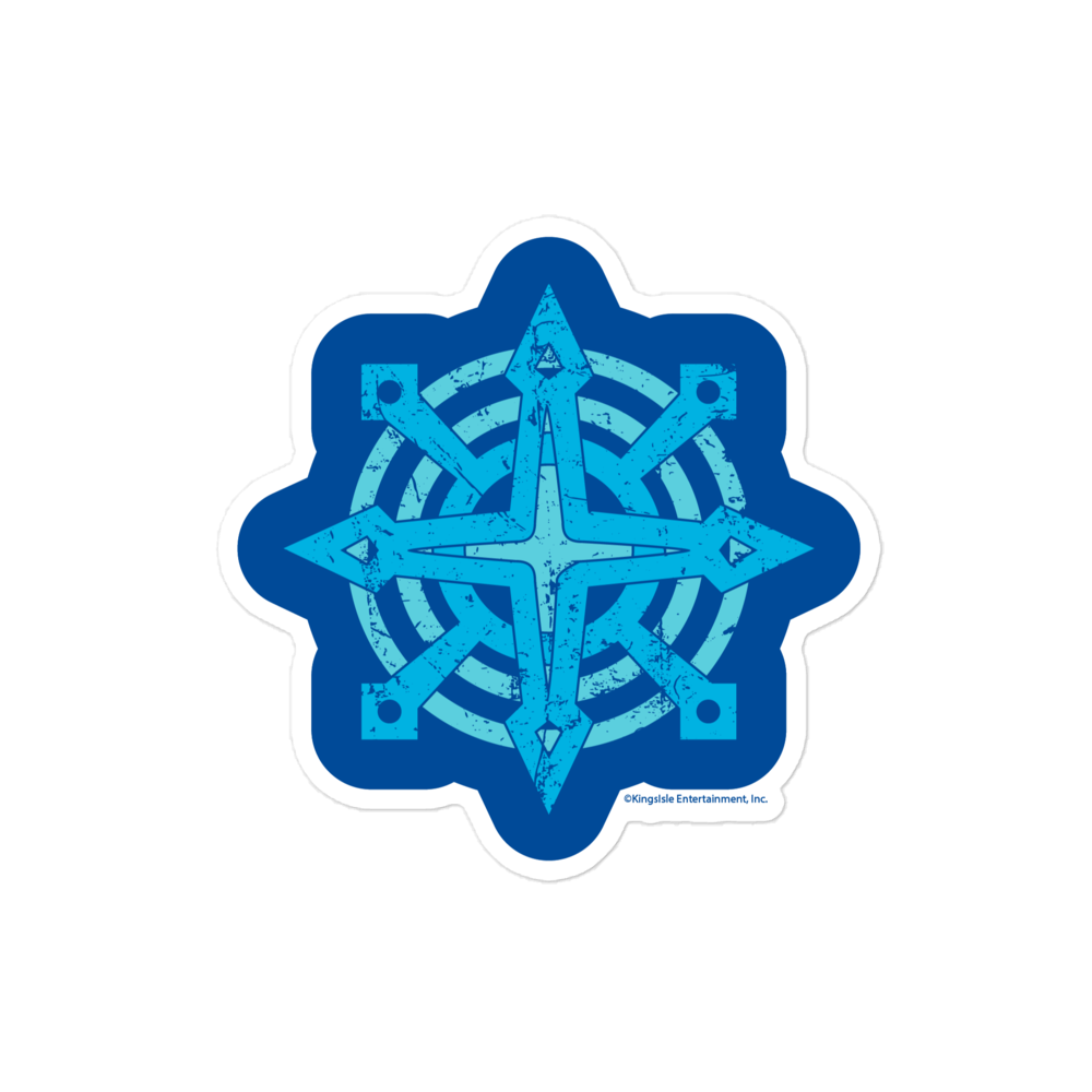 Wizard101-Worn-Ice-School-Symbol-Sticker-vinyl