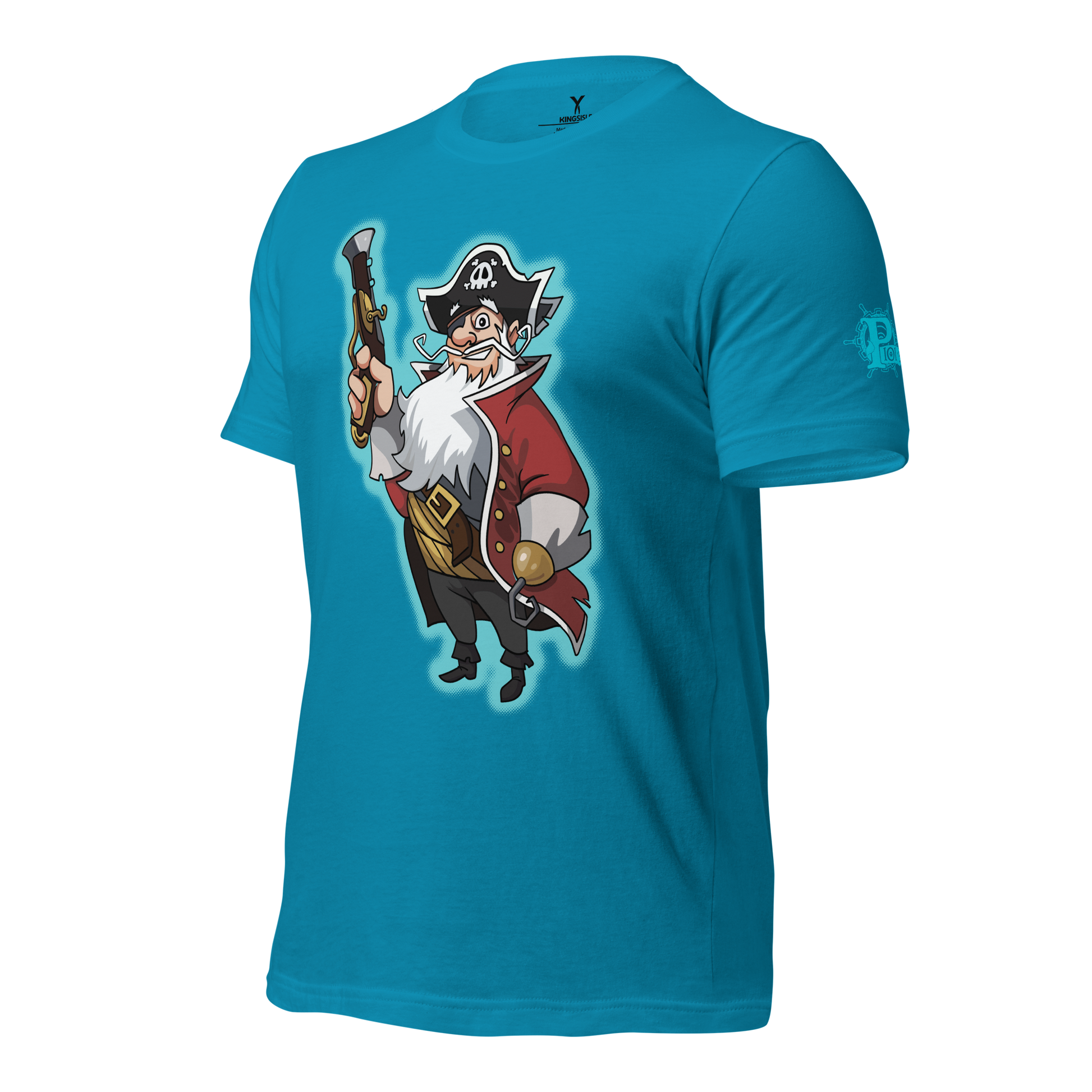 Pirate101-Boochbeard-Unisex-Graphic-Shirt2-aqua-short-sleeve