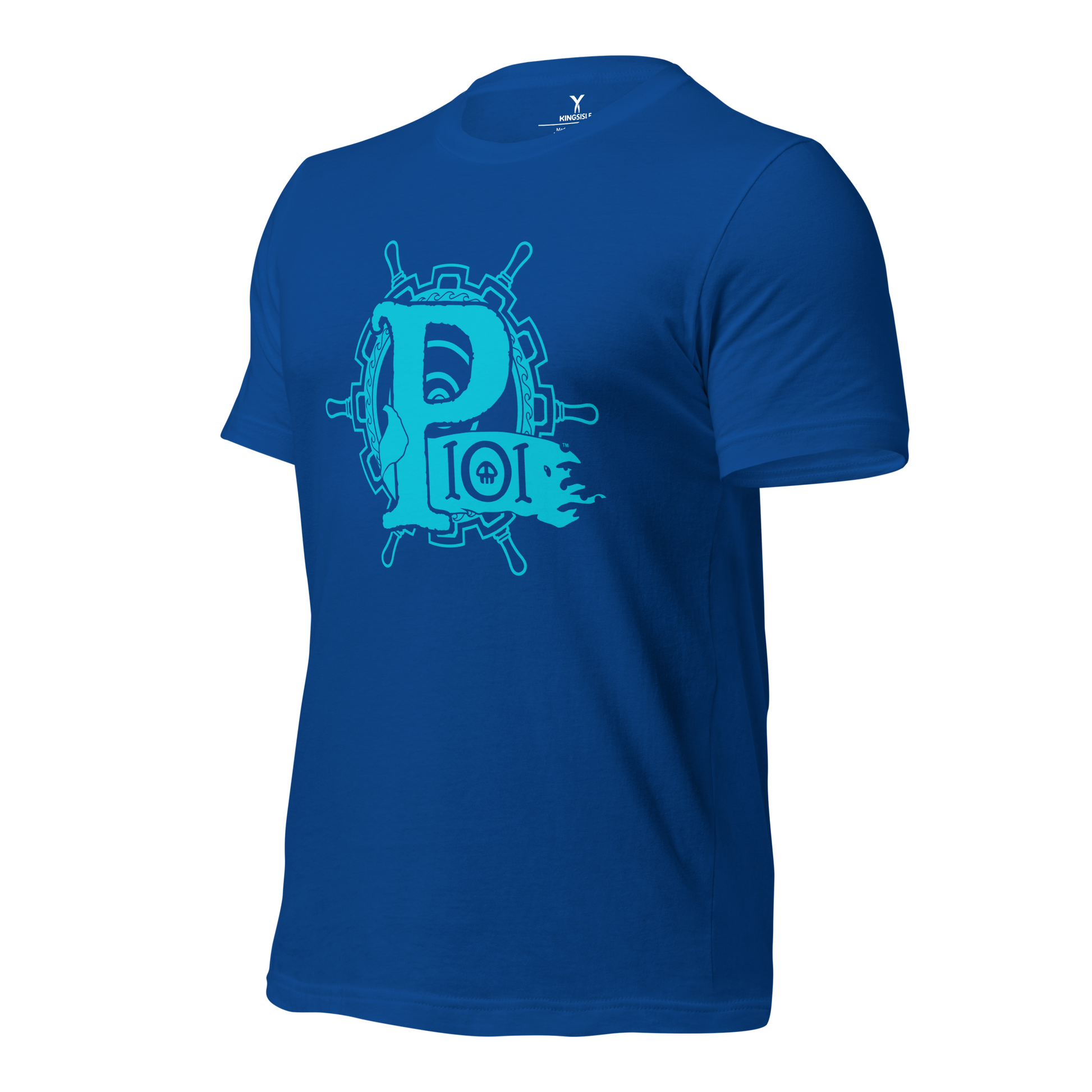 Pirate101-Logo-Unisex-Graphic-Shirt2-royal-short-sleeve