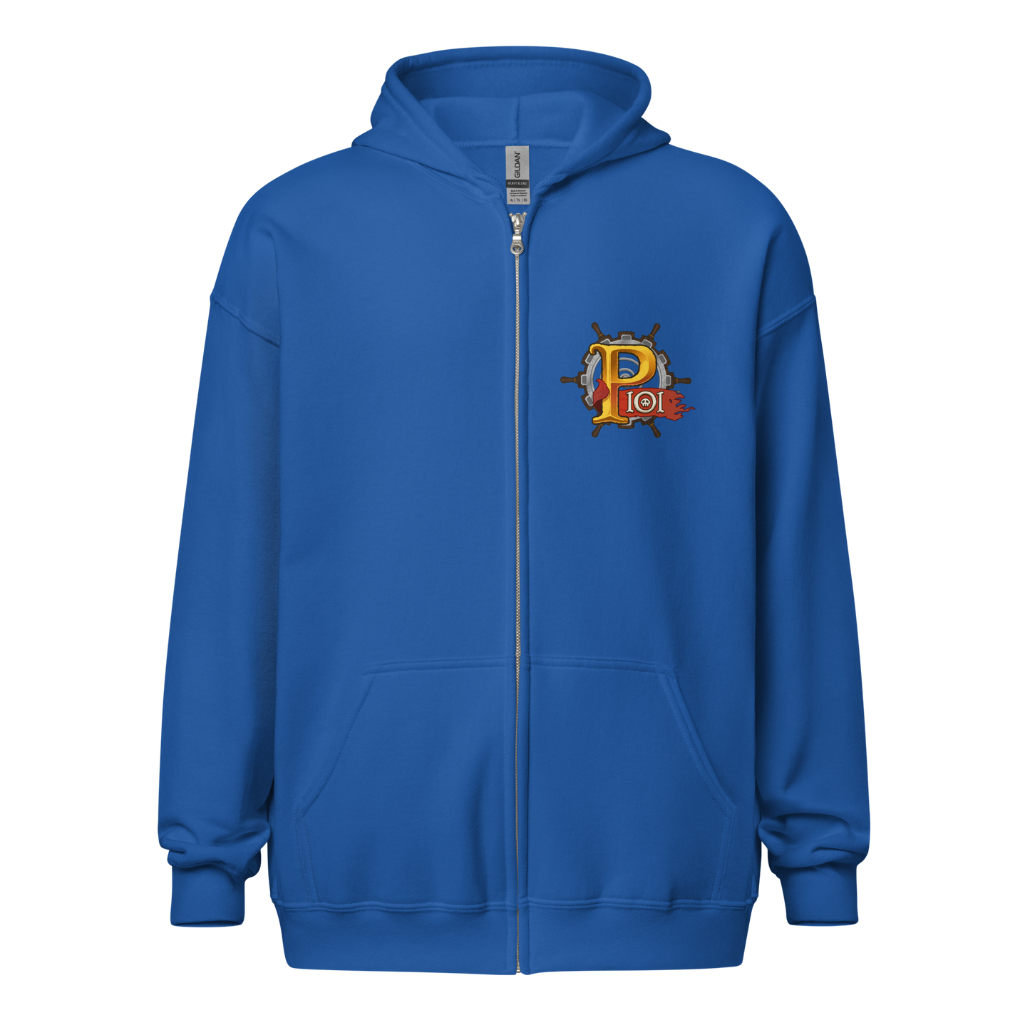 Pirate101-Logo-Zip-Hoodie-royal-front