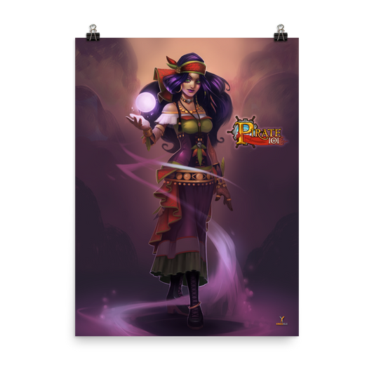 Pirate101-Madame-Vadima-Witchdoctor-Poster-18x24-Matte-paper-poster
