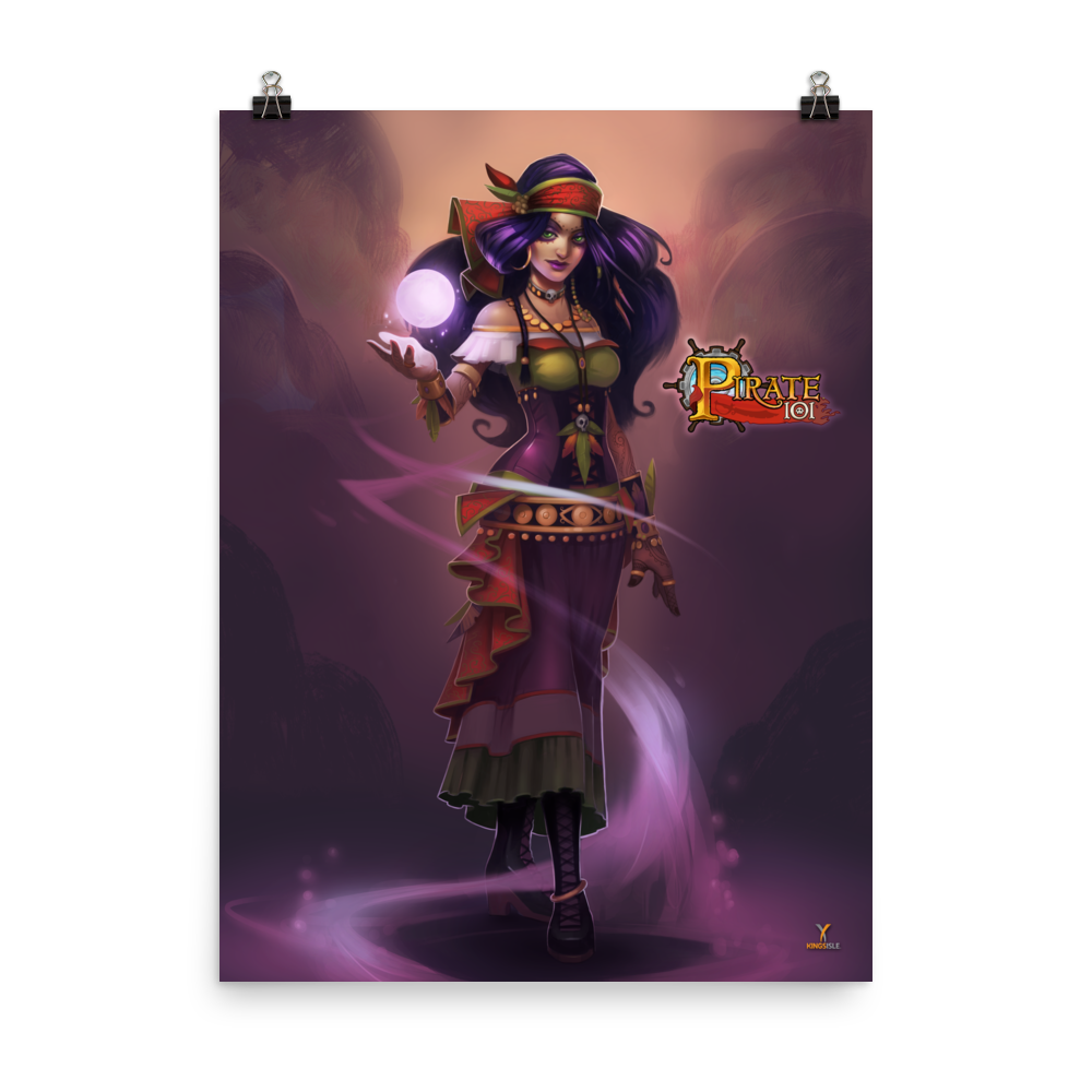 Pirate101-Madame-Vadima-Witchdoctor-Poster-18x24-Matte-paper-poster