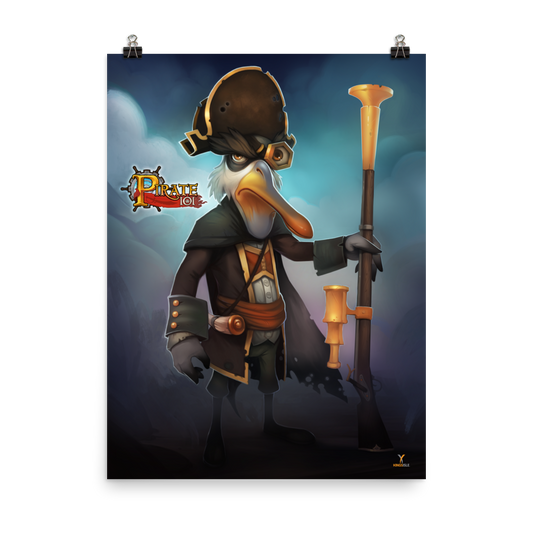 Pirate101-Ol'-Fish-Eye-Musketeer-Poster-18x24-Matte-paper-poster