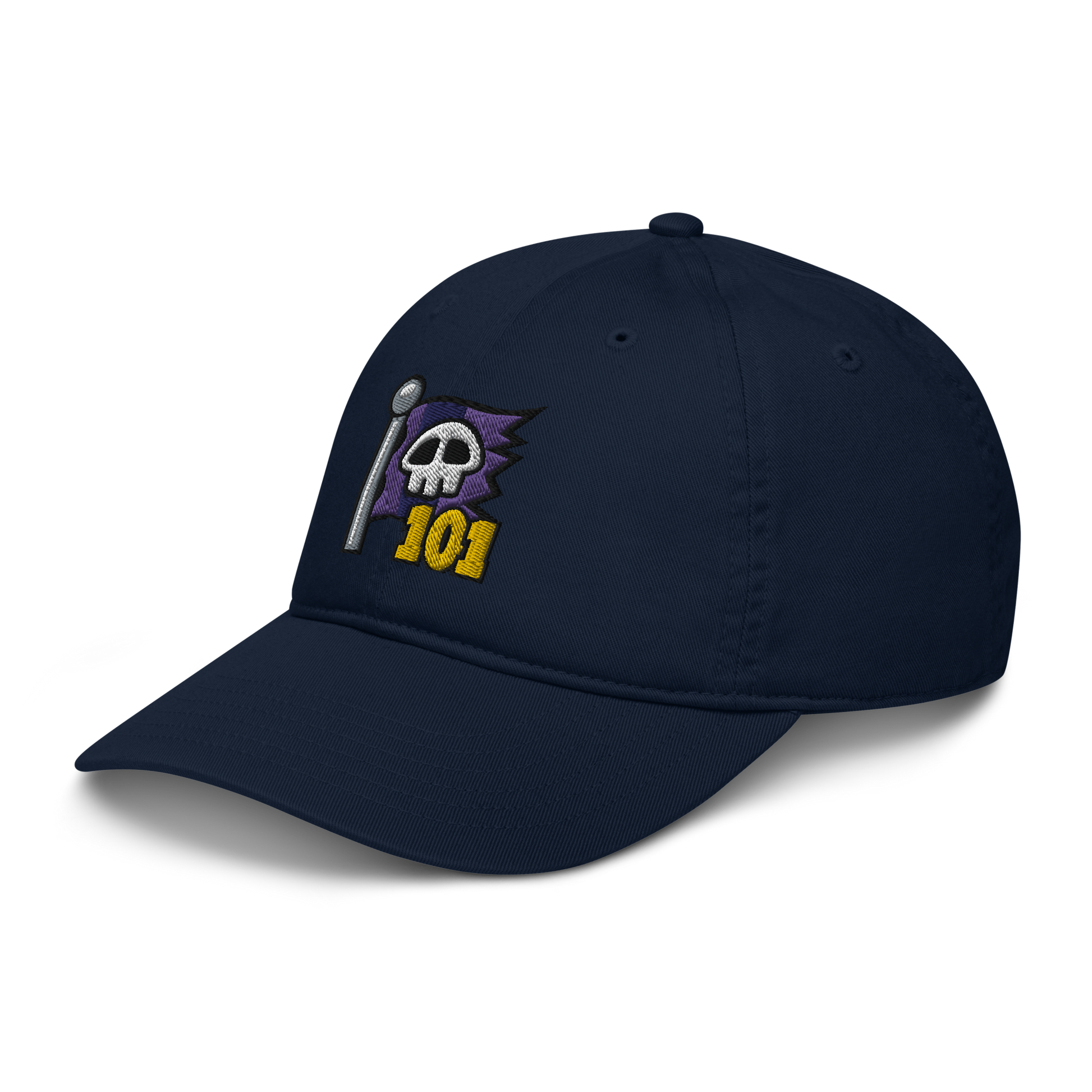 Pirate101-Pirate-Flag-Icon-101-organic-baseball-cap-3-pacific-side