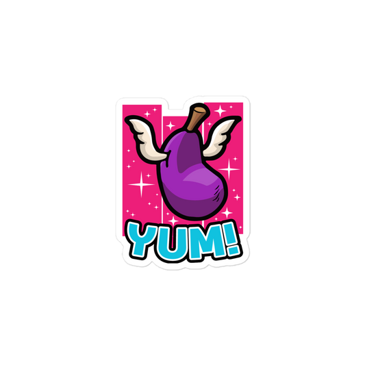 Pirate101-Pirate-Yum-Fruit-kiss-cut-stickers-white-3x3