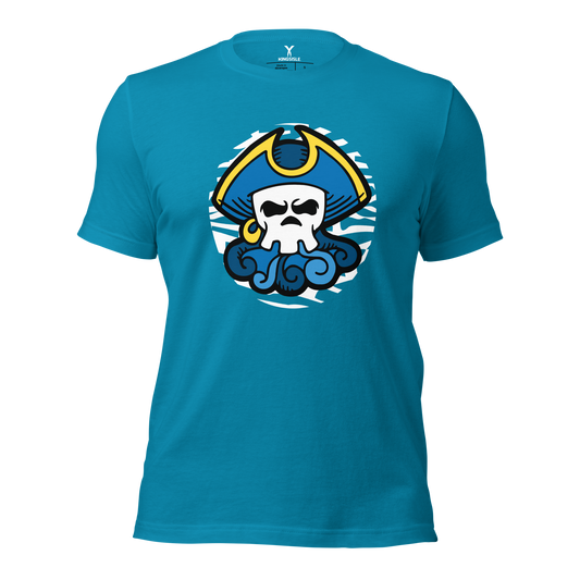 Pirate101-Privateer-Male-Skull-Unisex-Graphic-Shirt-short-sleeve