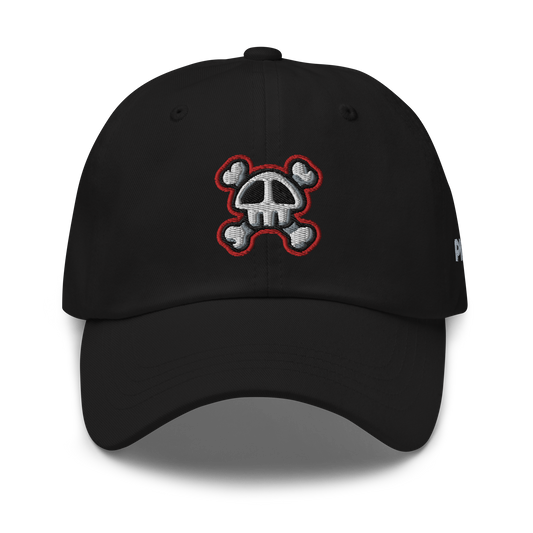 Pirate101-Skull-Island-Icon-Dad-Hat-embroiderred-black-front