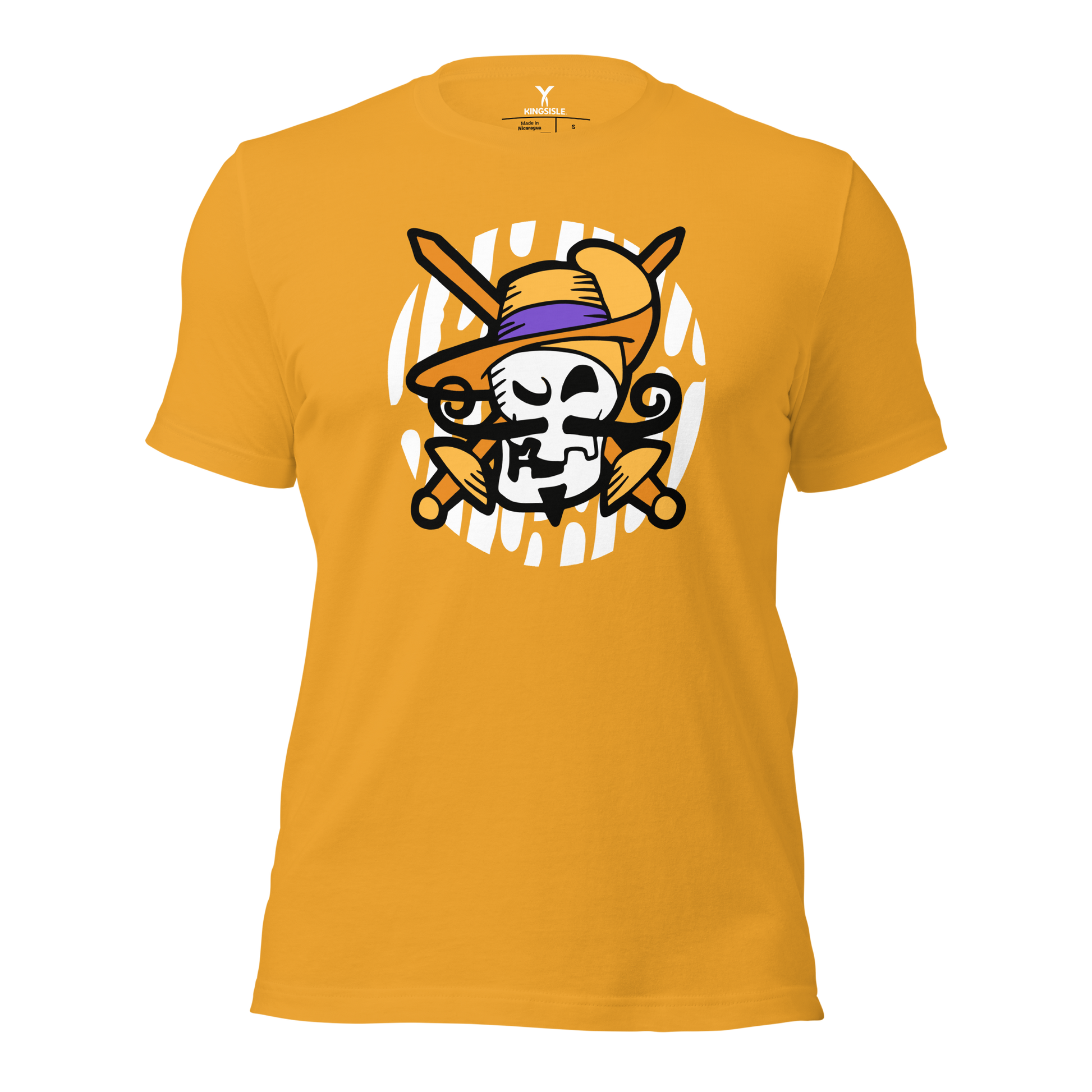 Pirate101-Swashbuckler-Male-Skull-Unisex-Graphic-Shirt-short-sleeve