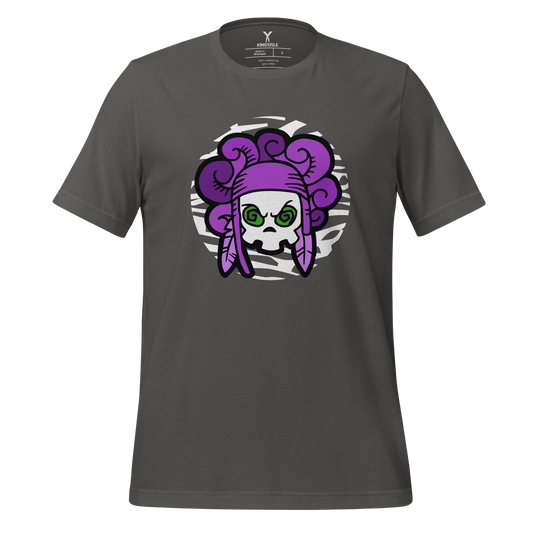 Pirate101-Witchdoctor-Female-Skull-Unisex-Graphic-Shirt-short-sleeve