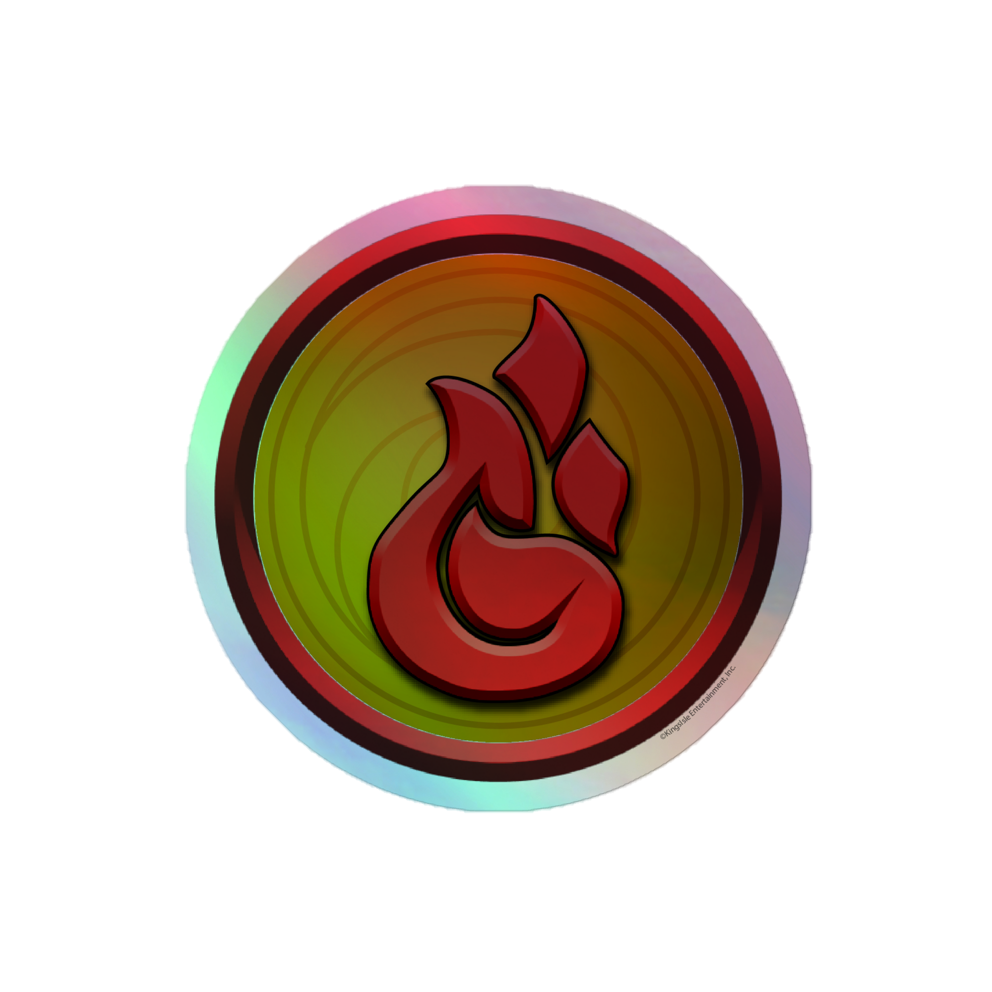 Wizard101 Fire School Symbol Holographic Sticker – KingsIsle Store