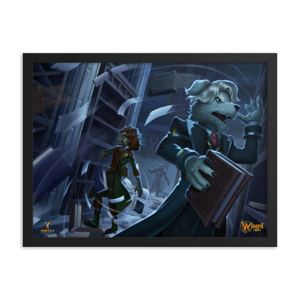 Wizard101-Forbidden-Gauntlet-Poster-18x24-Matte-paper-poster-framed