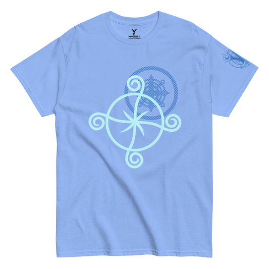 Wizard101-Ice-school-Icon-Unisex-Graphic-Shirt-carolina-blue-short-sleeve