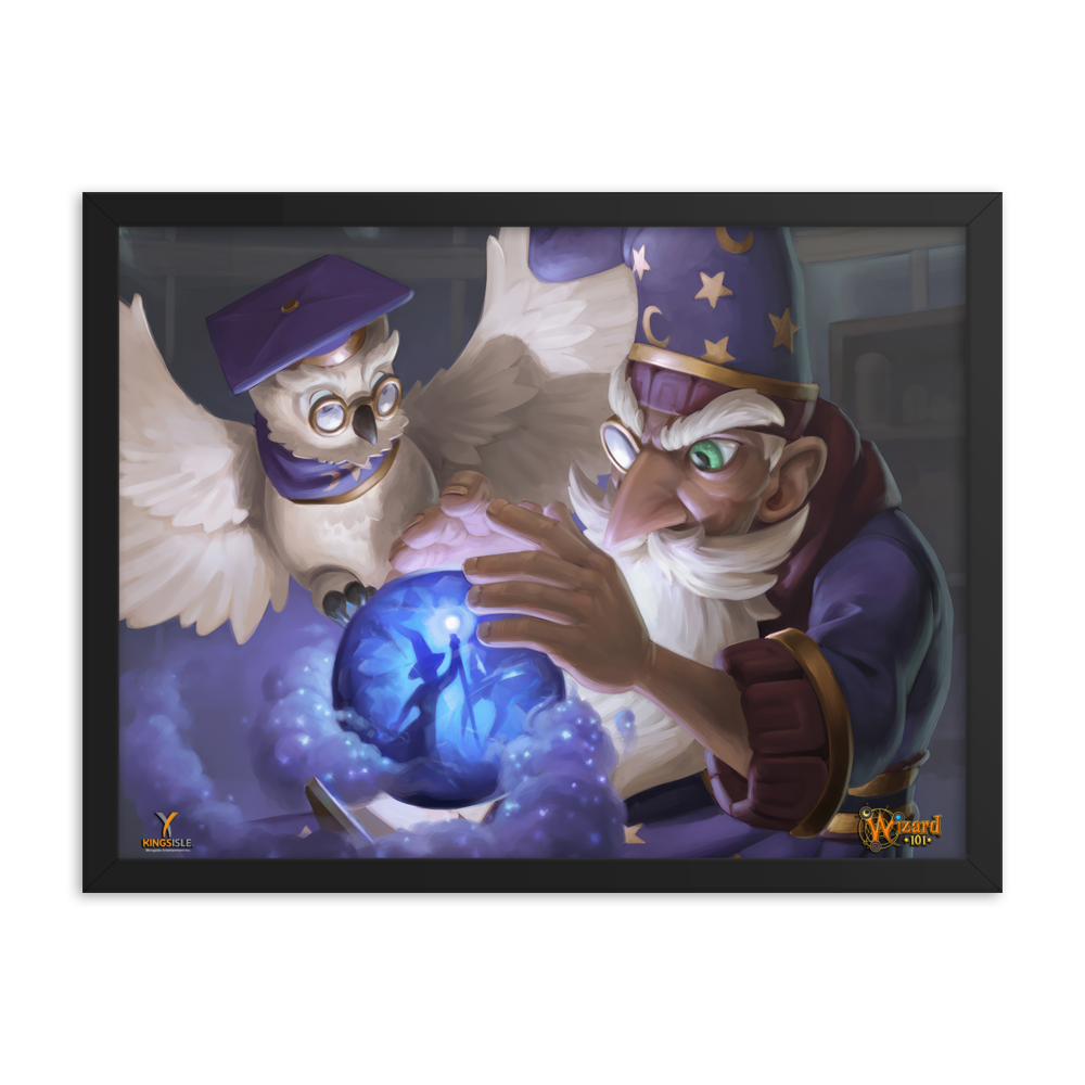 Wizard101-Merle-Gamma-Wizard-City-Poster-18x24-Matte-paper-poster-framed