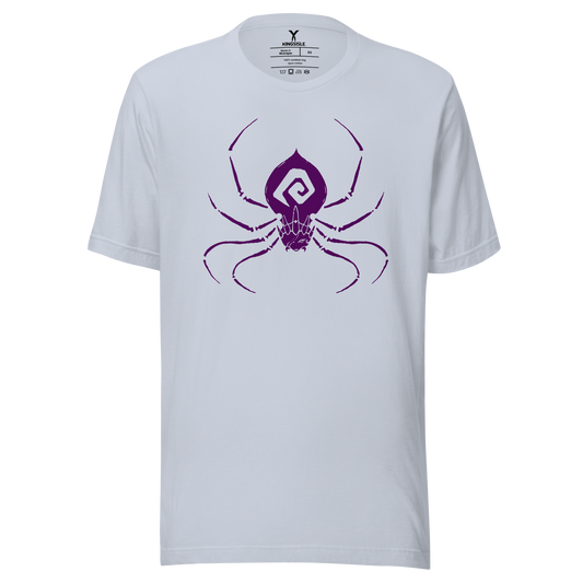 Wizard101-Morganthe-Spider-Graphic-Shirt-light-blue-front-short-sleeve