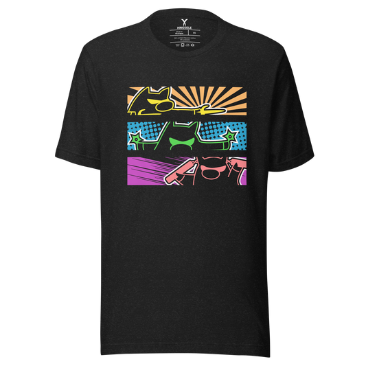 Wizard101-Ninja-Pig-Unisex-Graphic-Shirt-black-heather-short-sleeve