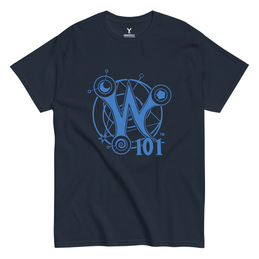 Wizard101-Square-Logo-Unisex-Graphic-Shirt-short-sleeve-navy