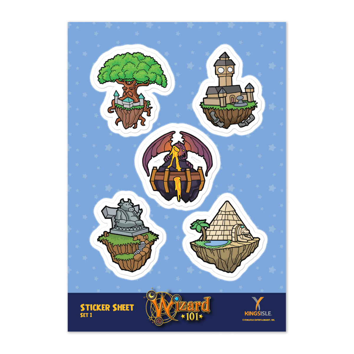 Wizard101 Vector Wizard101 World Icon Sticker Sheet β KingsIsle Store