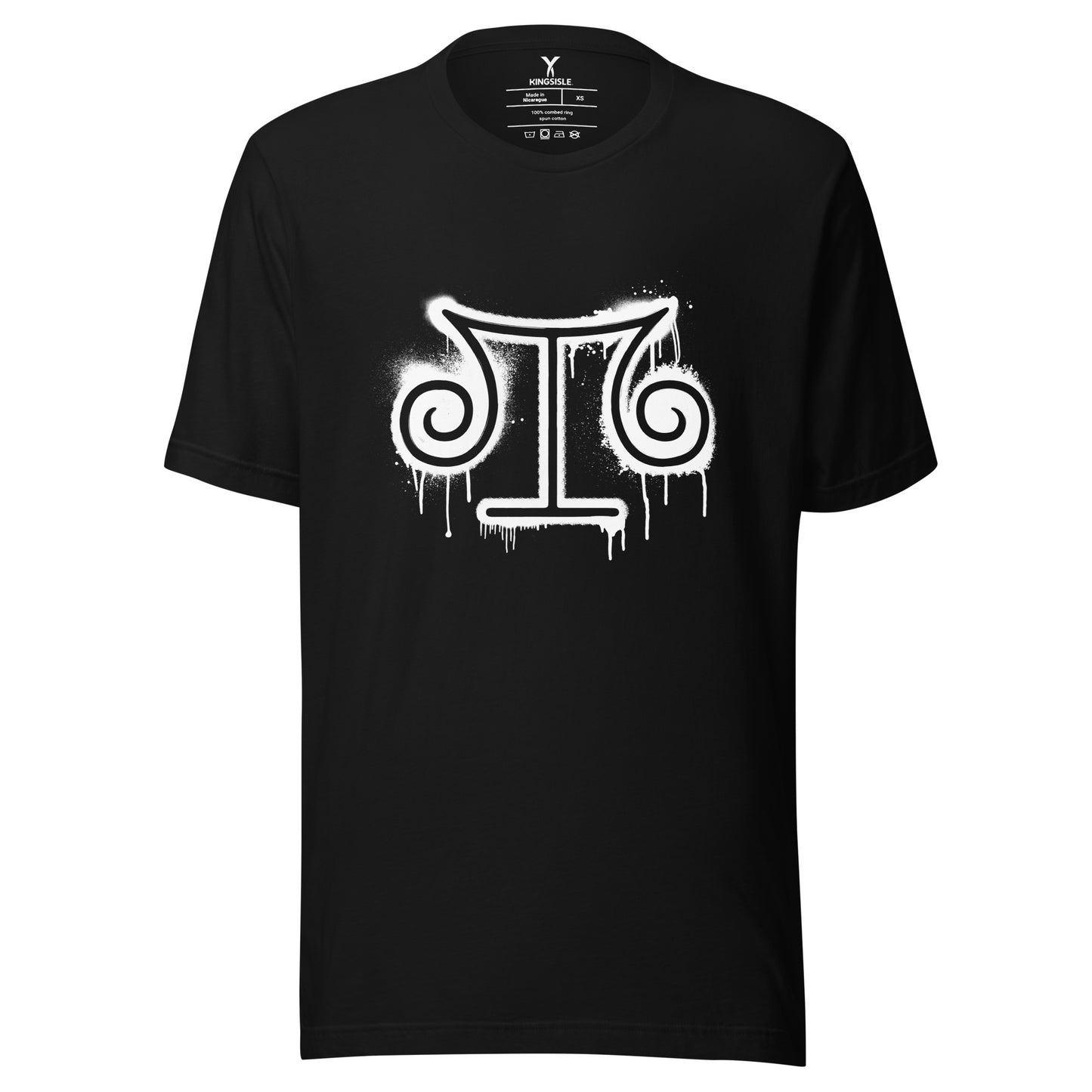 Wizard101-Wizard-SprayPaint-Logo-Unisex-Graphic-Shirt-Balance1-short-sleeve-black