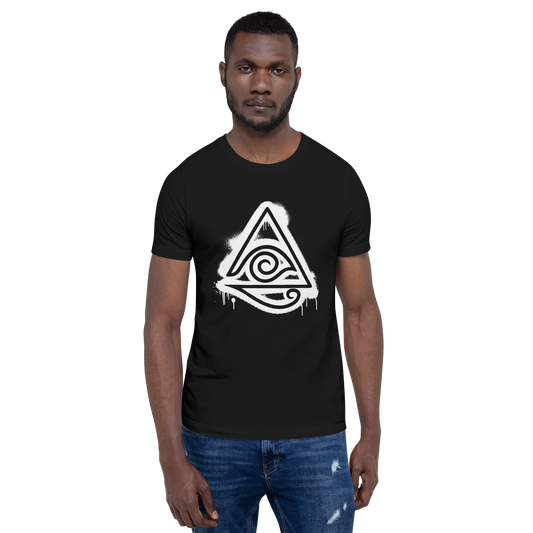 Wizard101-Wizard-SprayPaint-Logo-Unisex-Graphic-Shirt-Myth2-short-sleeve-black