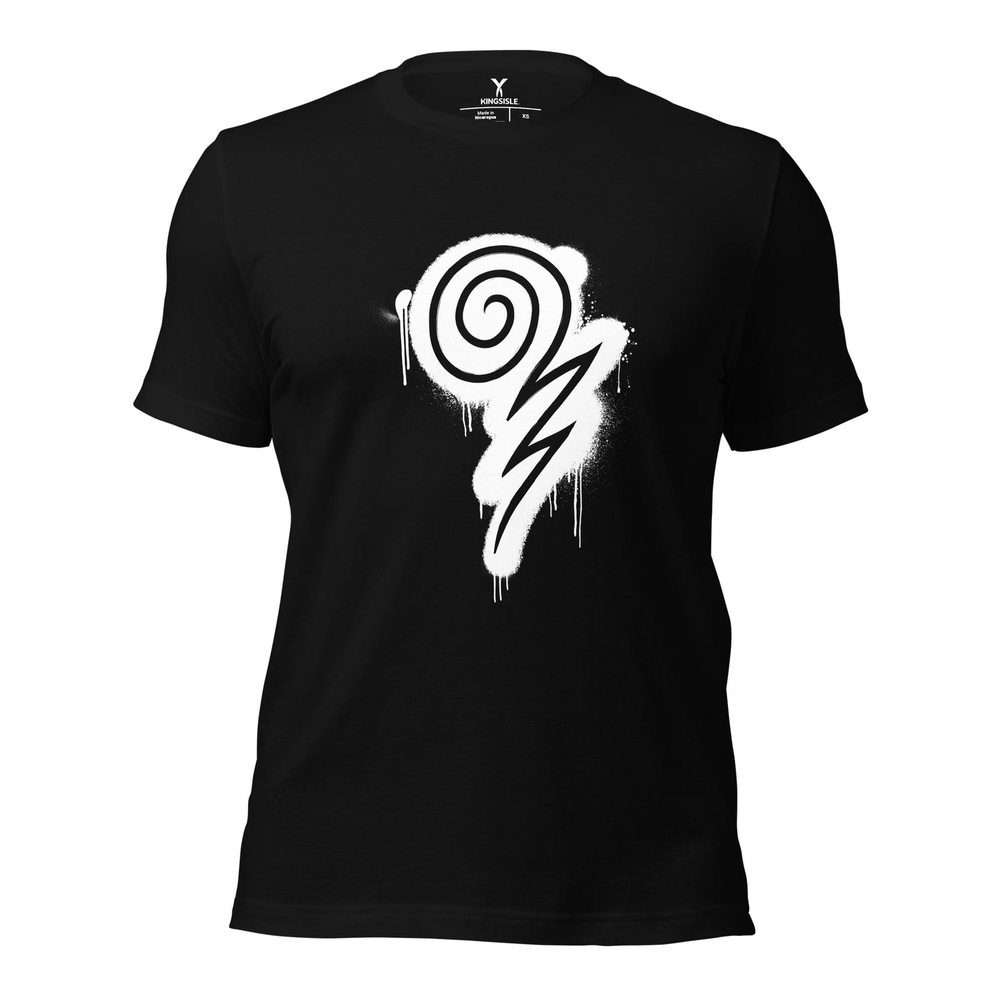 Wizard101-Wizard-SprayPaint-Logo-Unisex-Graphic-Shirt-Storm1-short-sleeve-black