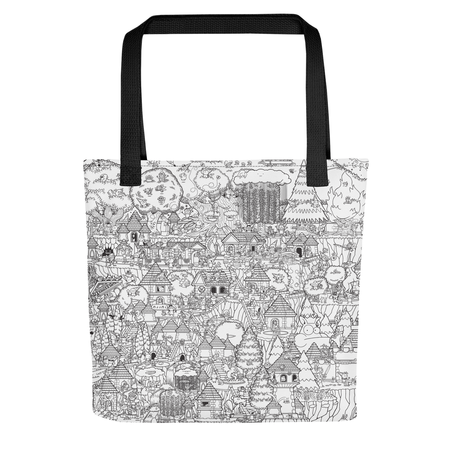 Wizard101-Wizard-all-over-print-tote-bag-doodles-black-15x15-3