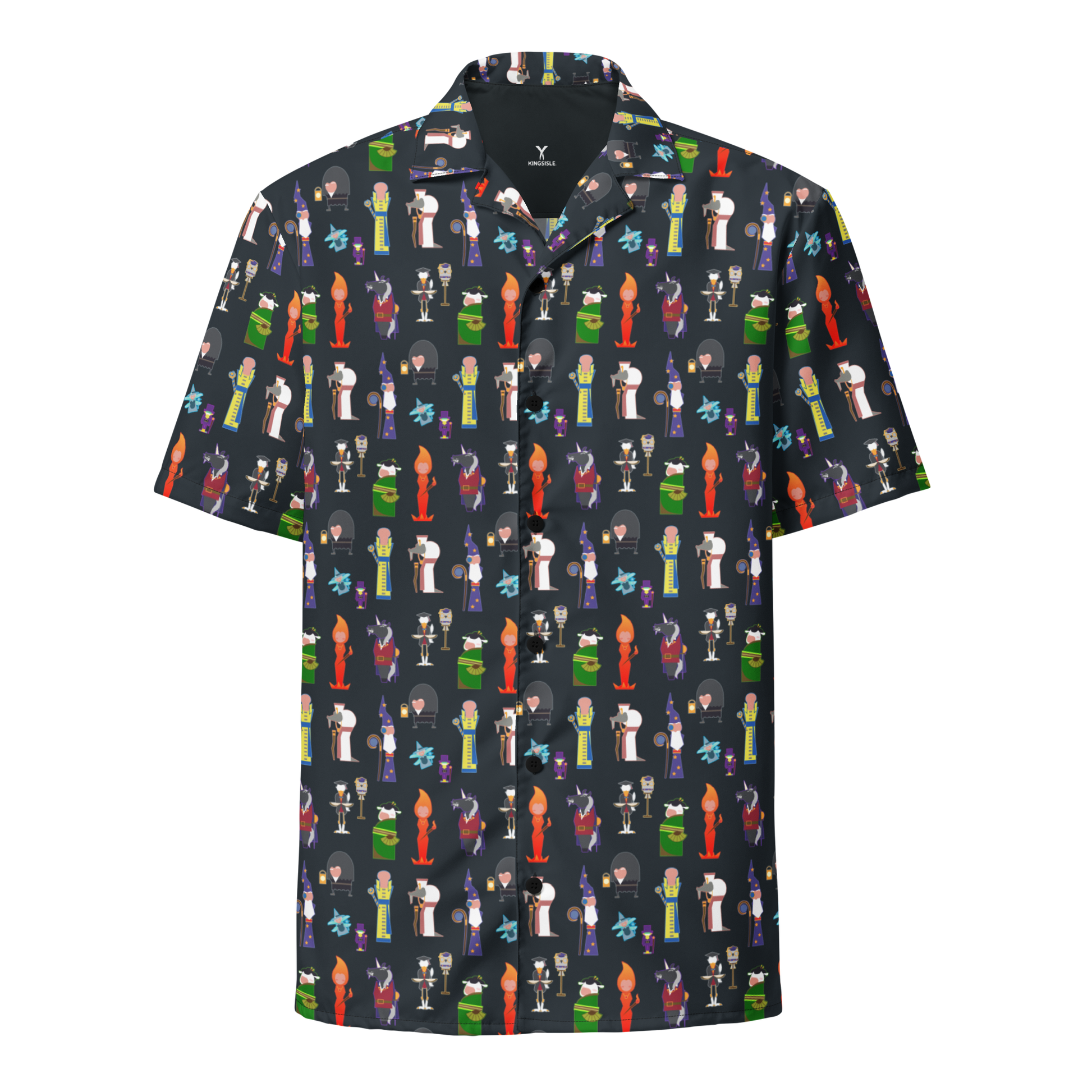 Wizard101-Wizard-all-over-print-unisex-button-shirt1-Simplified-Instructors-front