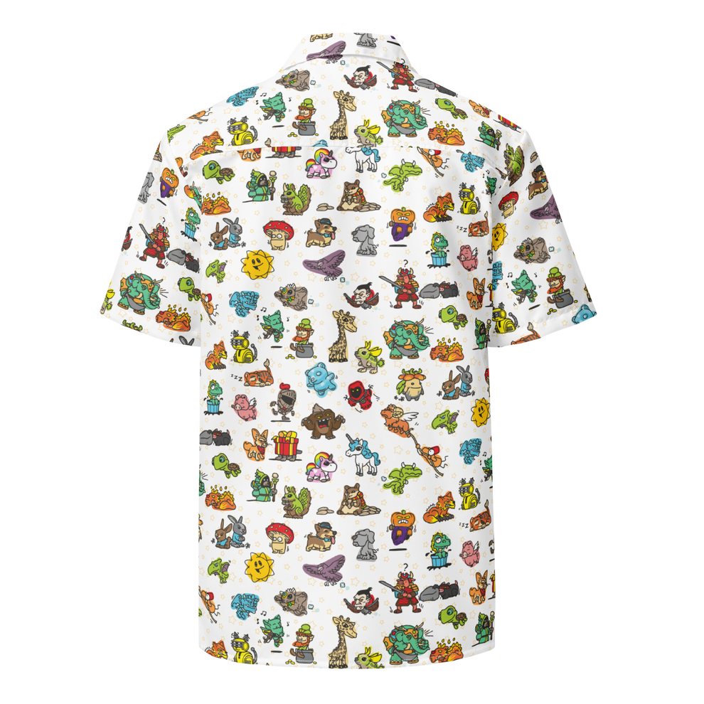 Wizard101 Pet Doodles Button-Up Shirt – KingsIsle Store