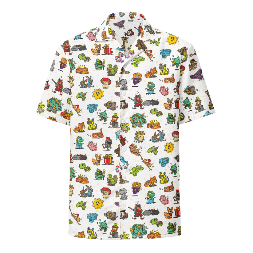 Wizard101 Pet Doodles Button-Up Shirt – KingsIsle Store