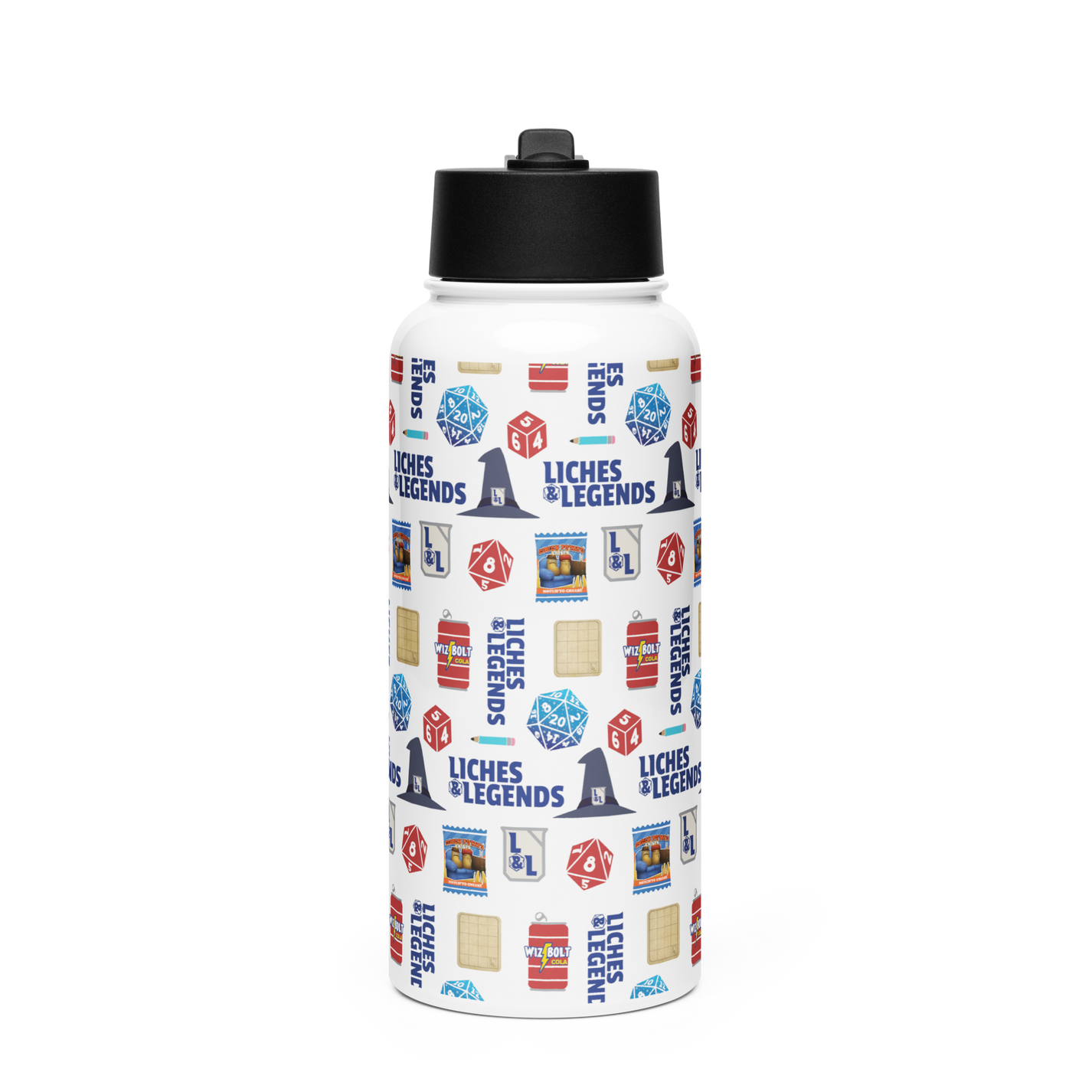 Wizard101 Liches & Legends Stainless Steel Water Bottle KingsIsle Store